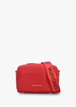 Pattie Haversack Pebbled Rosso Cross-Body Bag