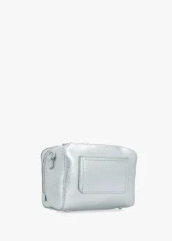 Pattie Haversack Pebbled Avion Metallizzato Cross-Body Bag