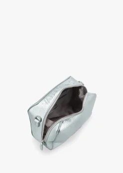 Pattie Haversack Pebbled Avion Metallizzato Cross-Body Bag