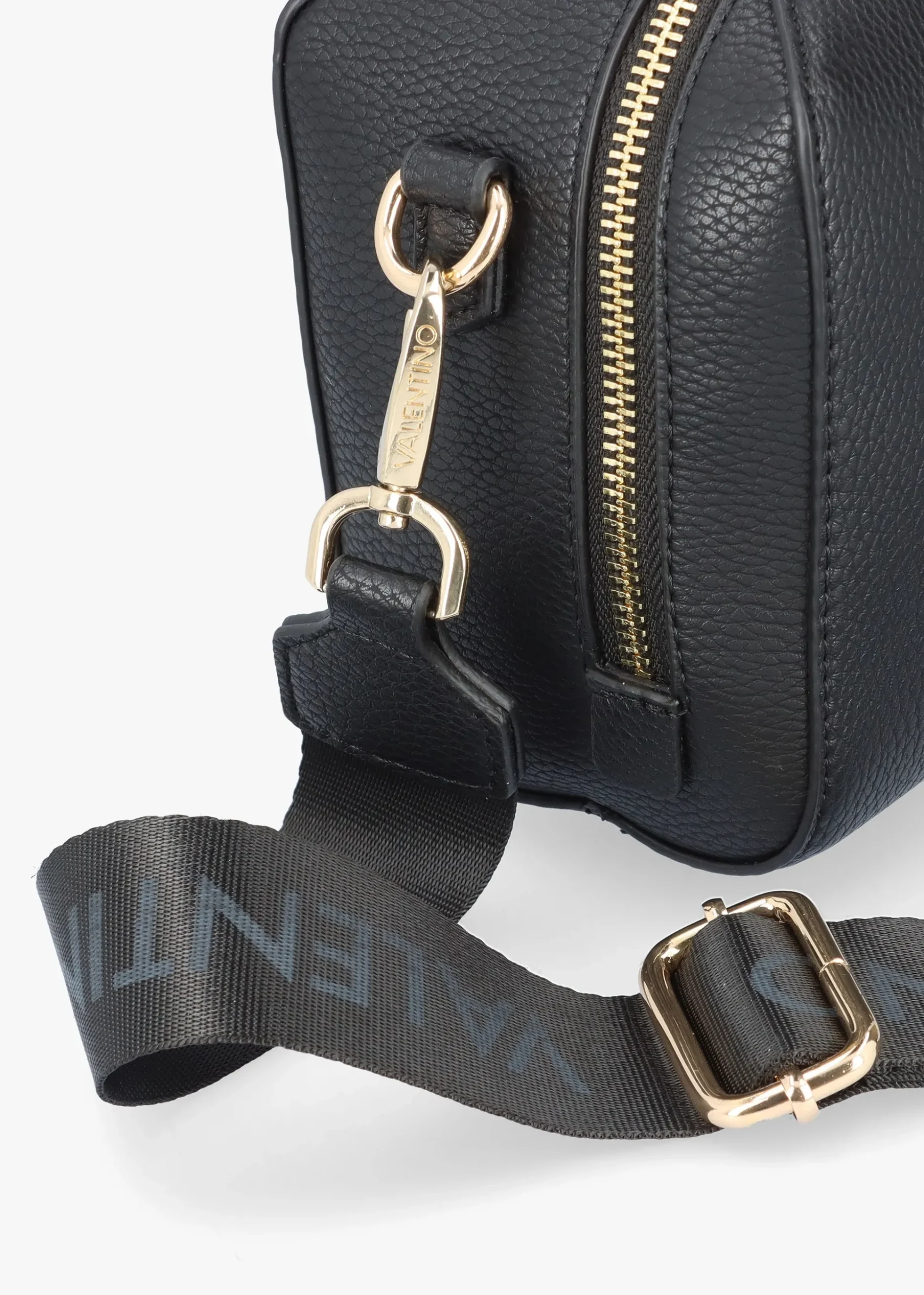 Pattie Haversack Pebbled Black Cross-Body Bag