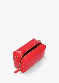 Pattie Patent Rosso Camera Bag