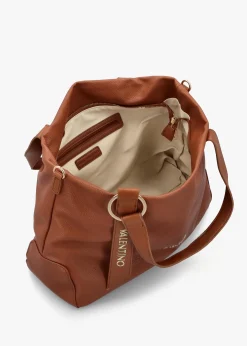 Peonies Cuoio Shopper Bag