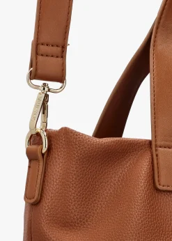 Peonies Cuoio Shopper Bag
