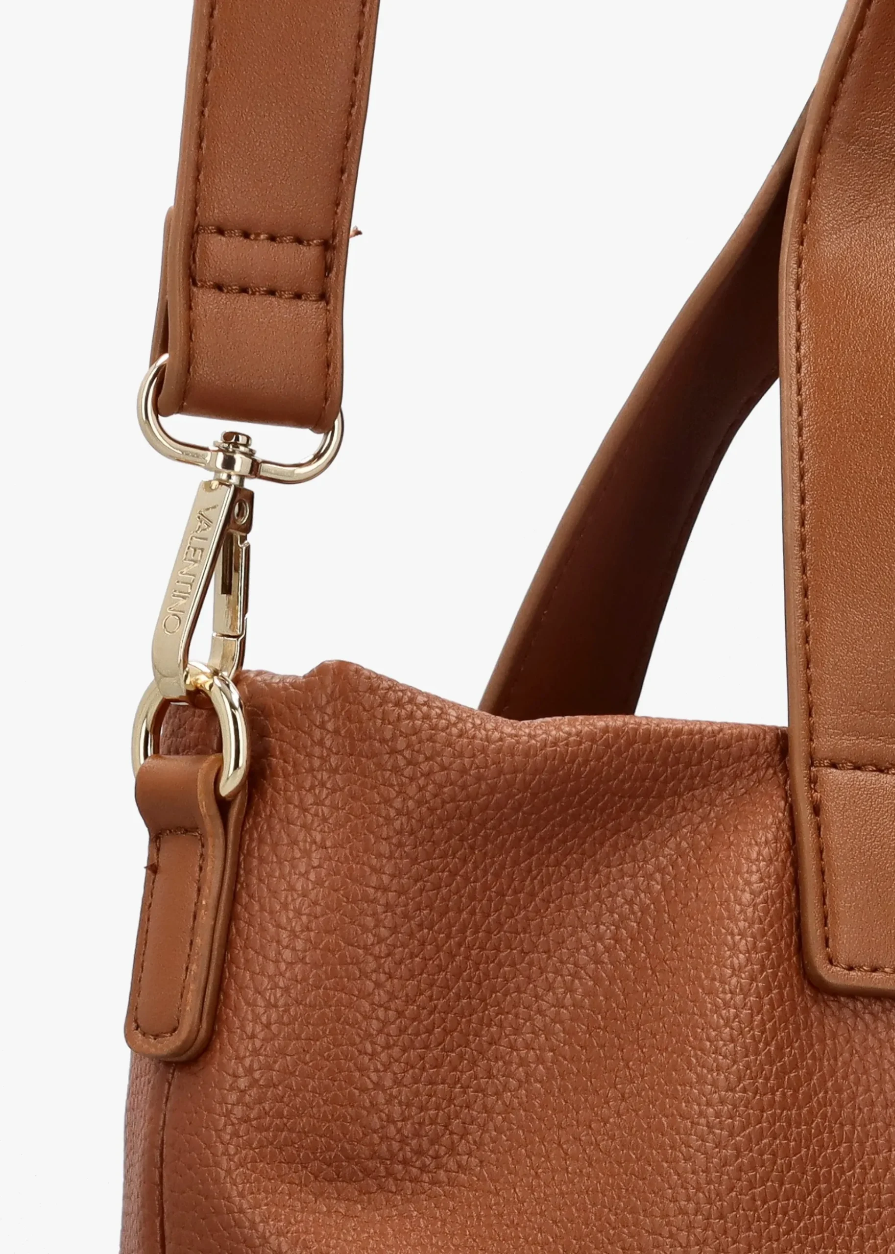Peonies Cuoio Shopper Bag
