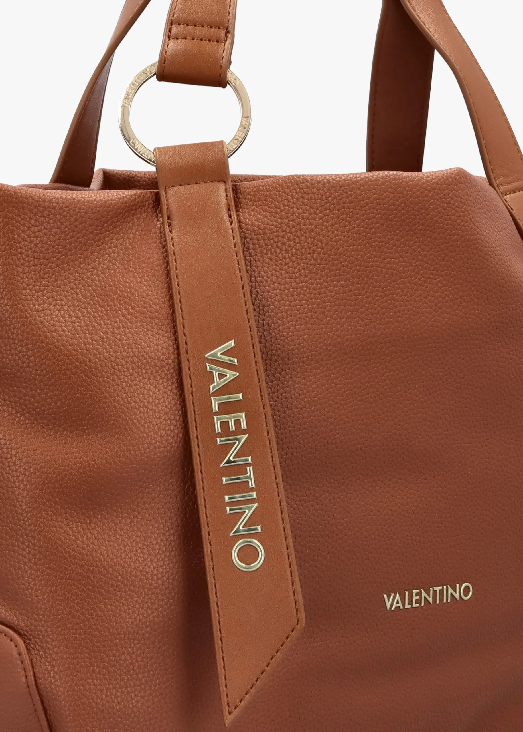 Peonies Cuoio Shopper Bag