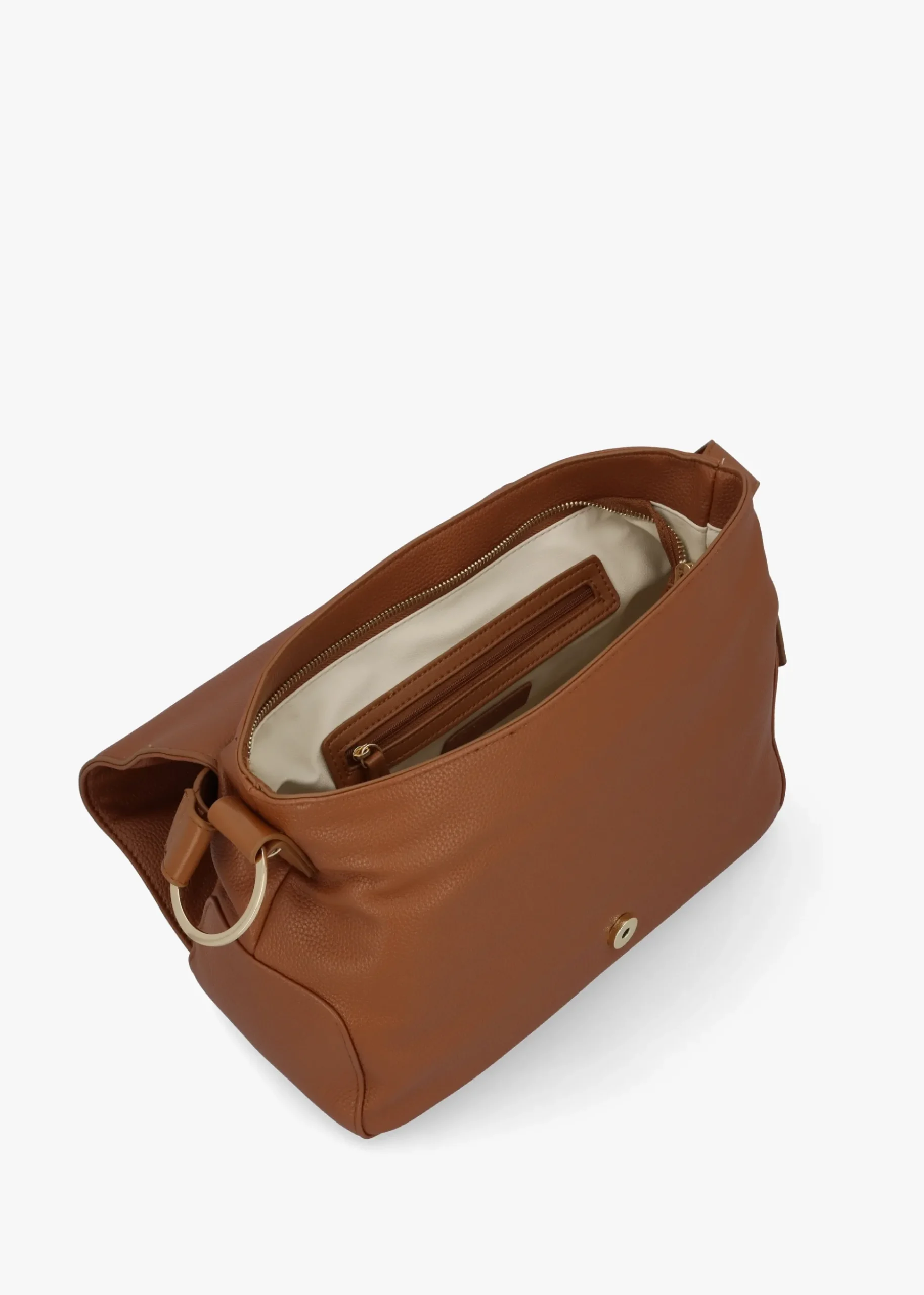 Peonies Cuoio Shoulder Bag