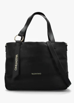 Peonies Nero Shopper Bag
