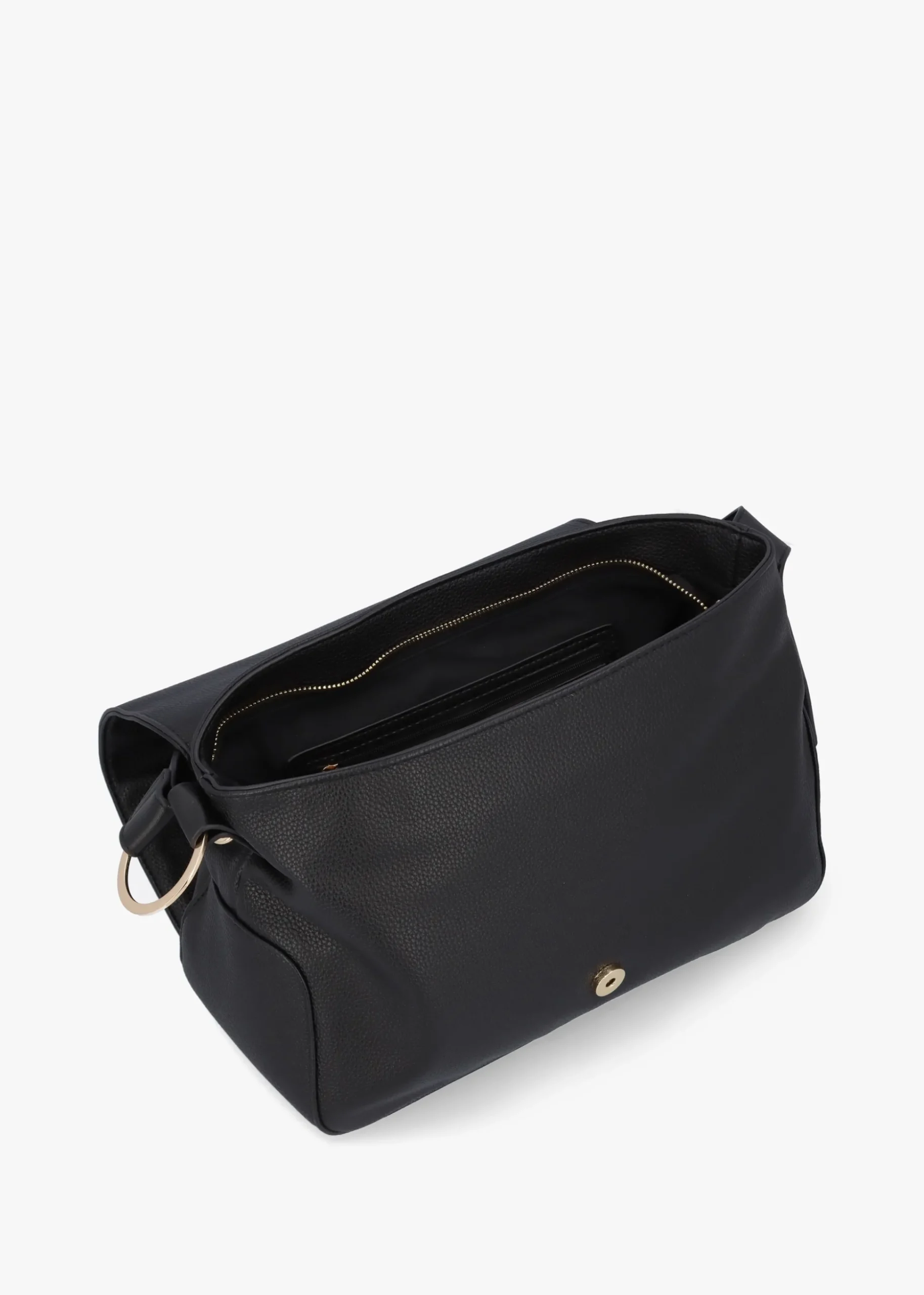 Peonies Nero Shoulder Bag