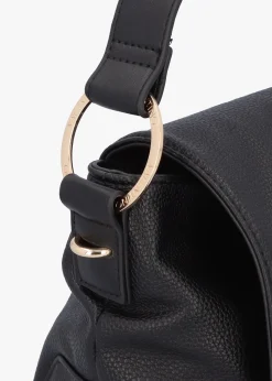 Peonies Nero Shoulder Bag
