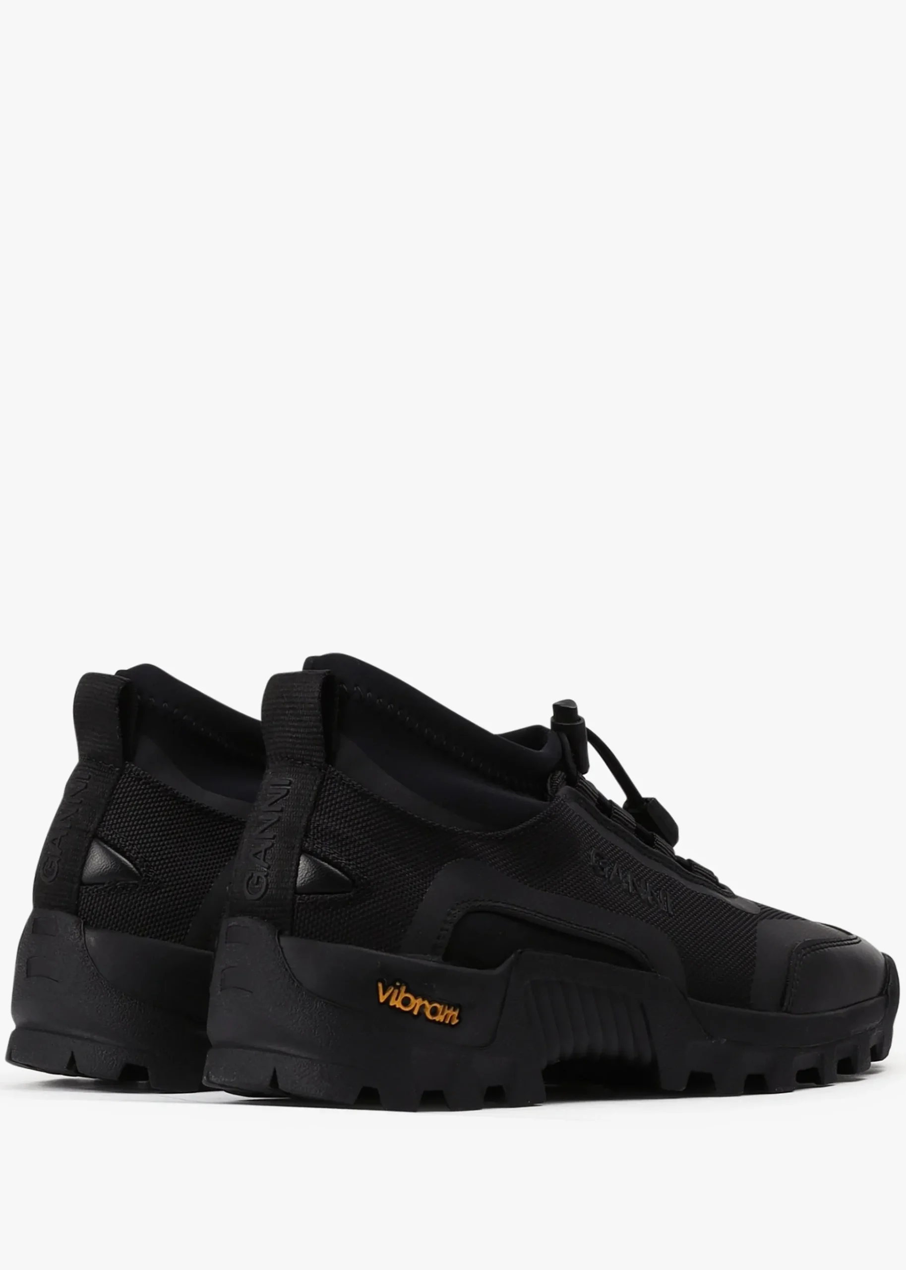 Performance Black Neoprene Trainers