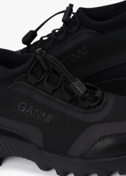 Performance Black Neoprene Trainers