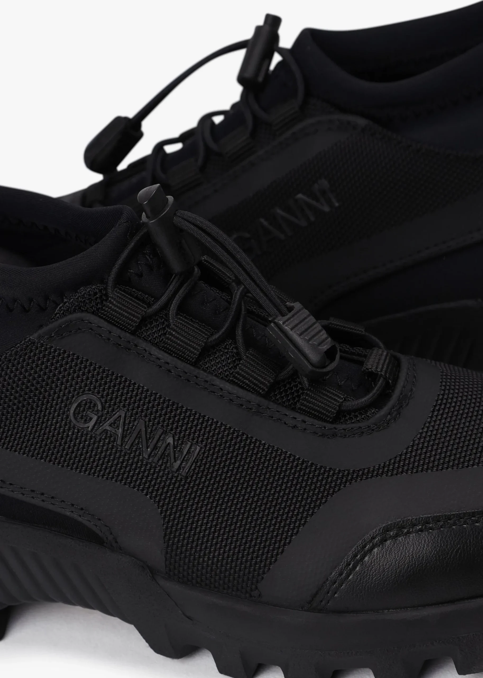Performance Black Neoprene Trainers