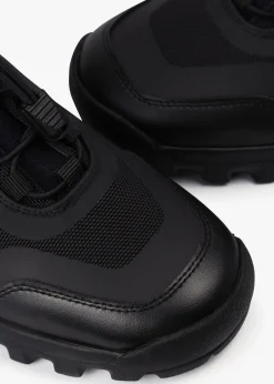 Performance Black Neoprene Trainers