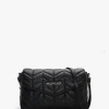 Petal Chevron Nero Cross-Body Bag