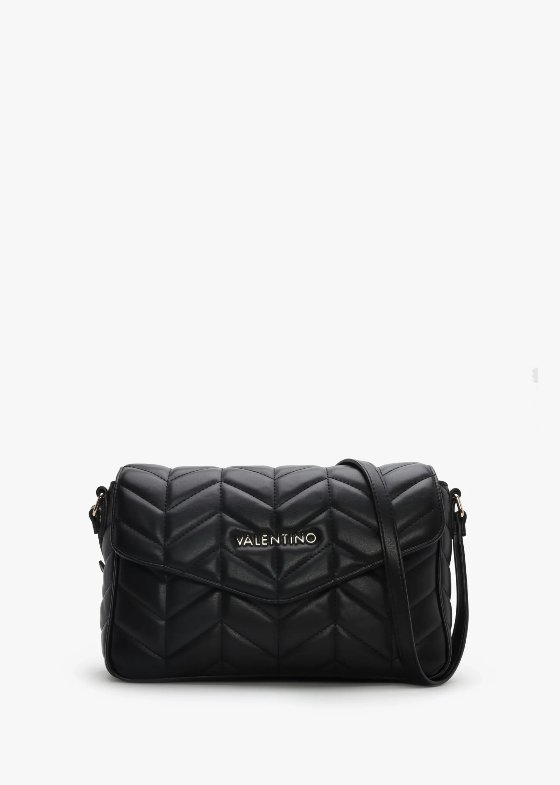 Petal Chevron Nero Cross-Body Bag