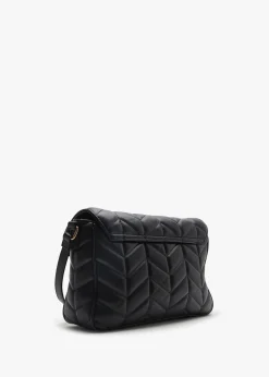 Petal Chevron Nero Cross-Body Bag