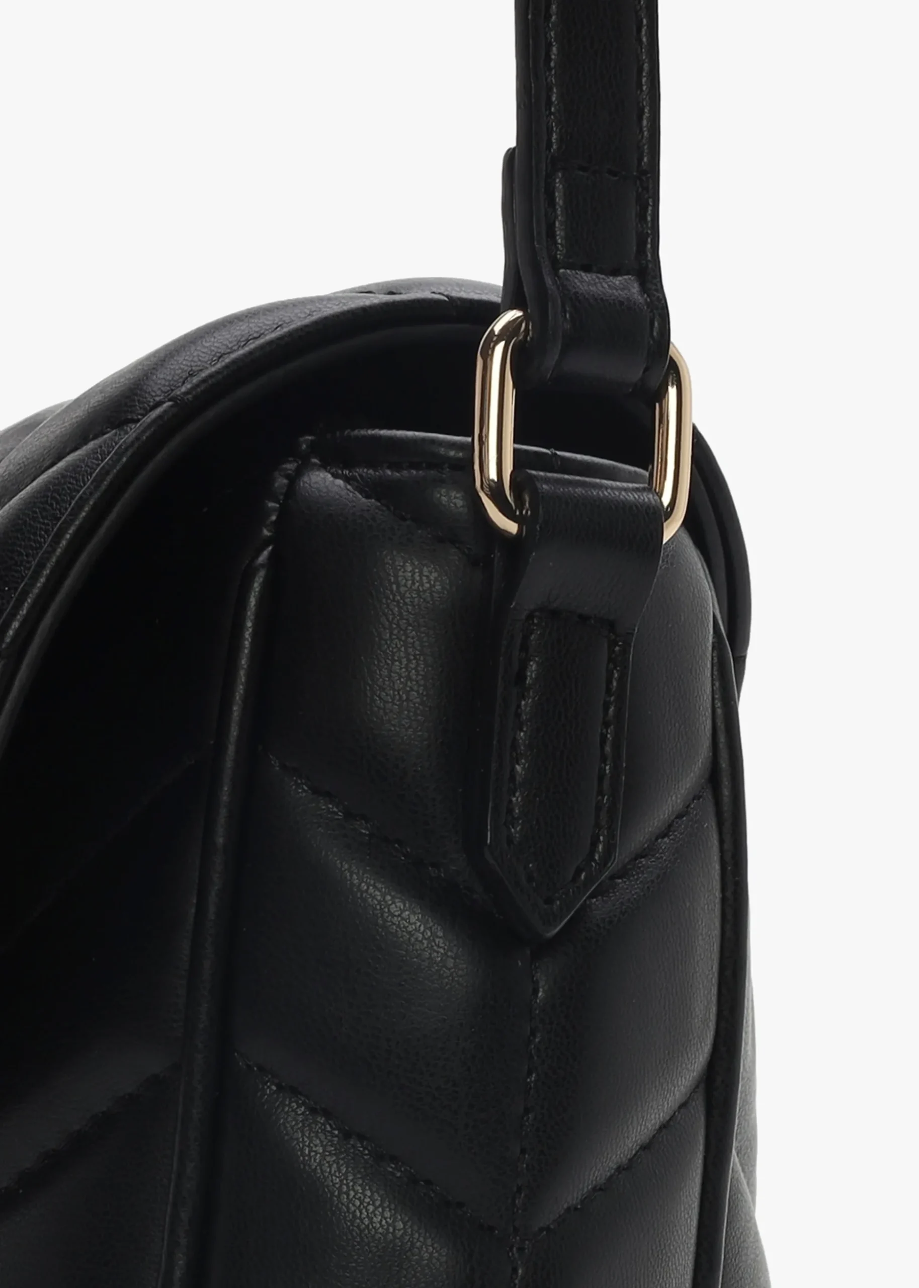 Petal Chevron Nero Cross-Body Bag