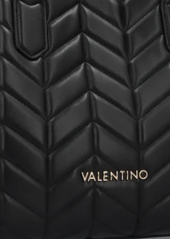Petal Quilted Chevron Nero Shopper Bag