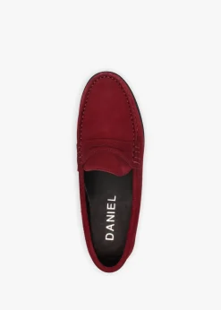 Petunia Burgundy Suede Loafers