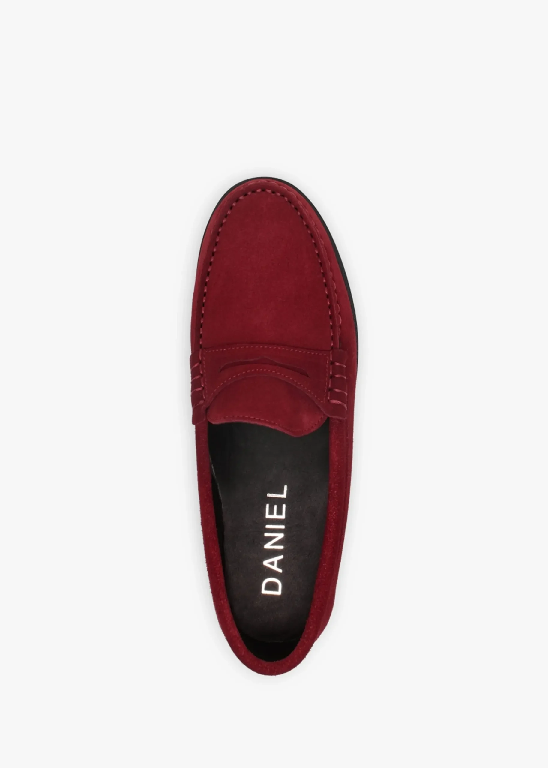 Petunia Burgundy Suede Loafers