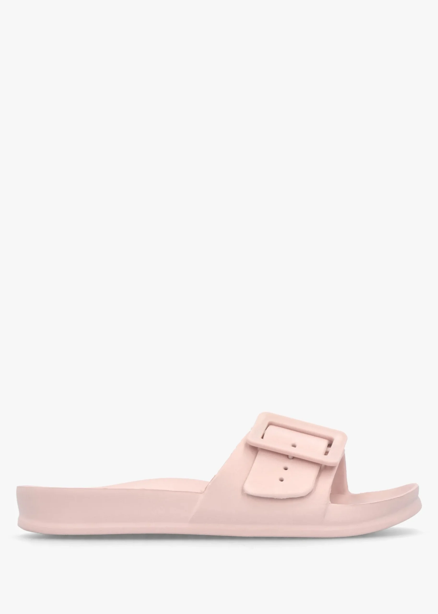Pink Big Buckle One Bar Mules
