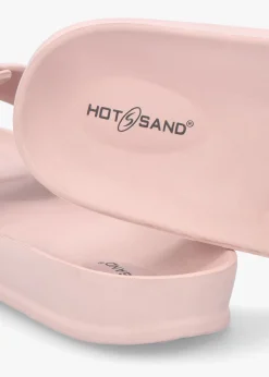 Pink Big Buckle One Bar Mules