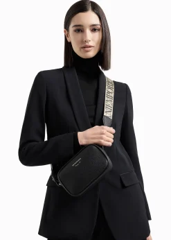 Piped Black & Silver Camera Bag