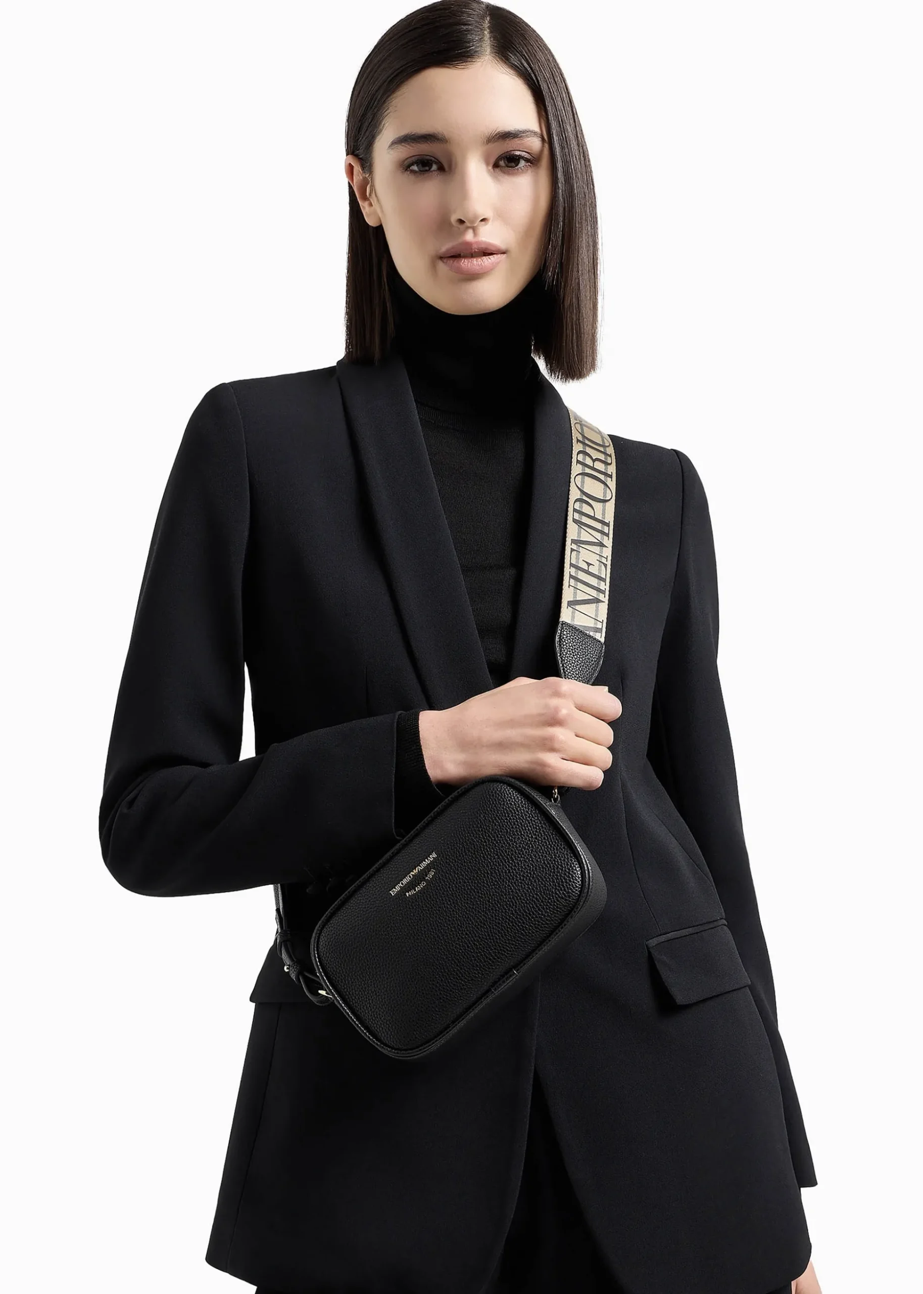 Piped Black & Silver Camera Bag