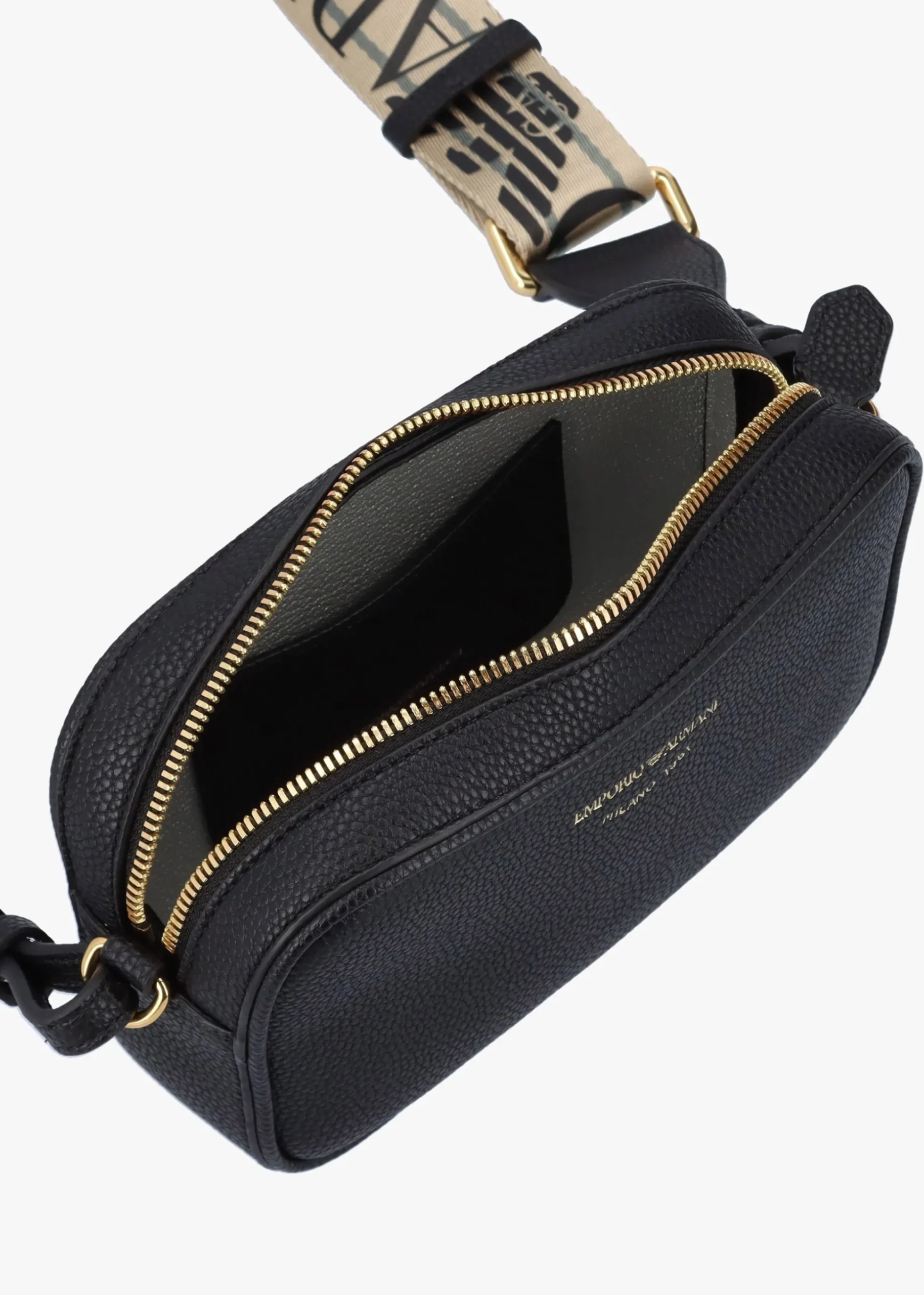 Piped Black & Silver Camera Bag
