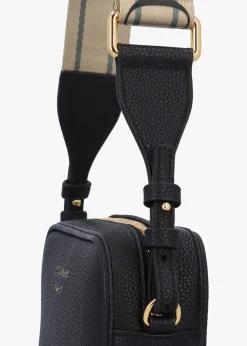 Piped Black & Silver Camera Bag