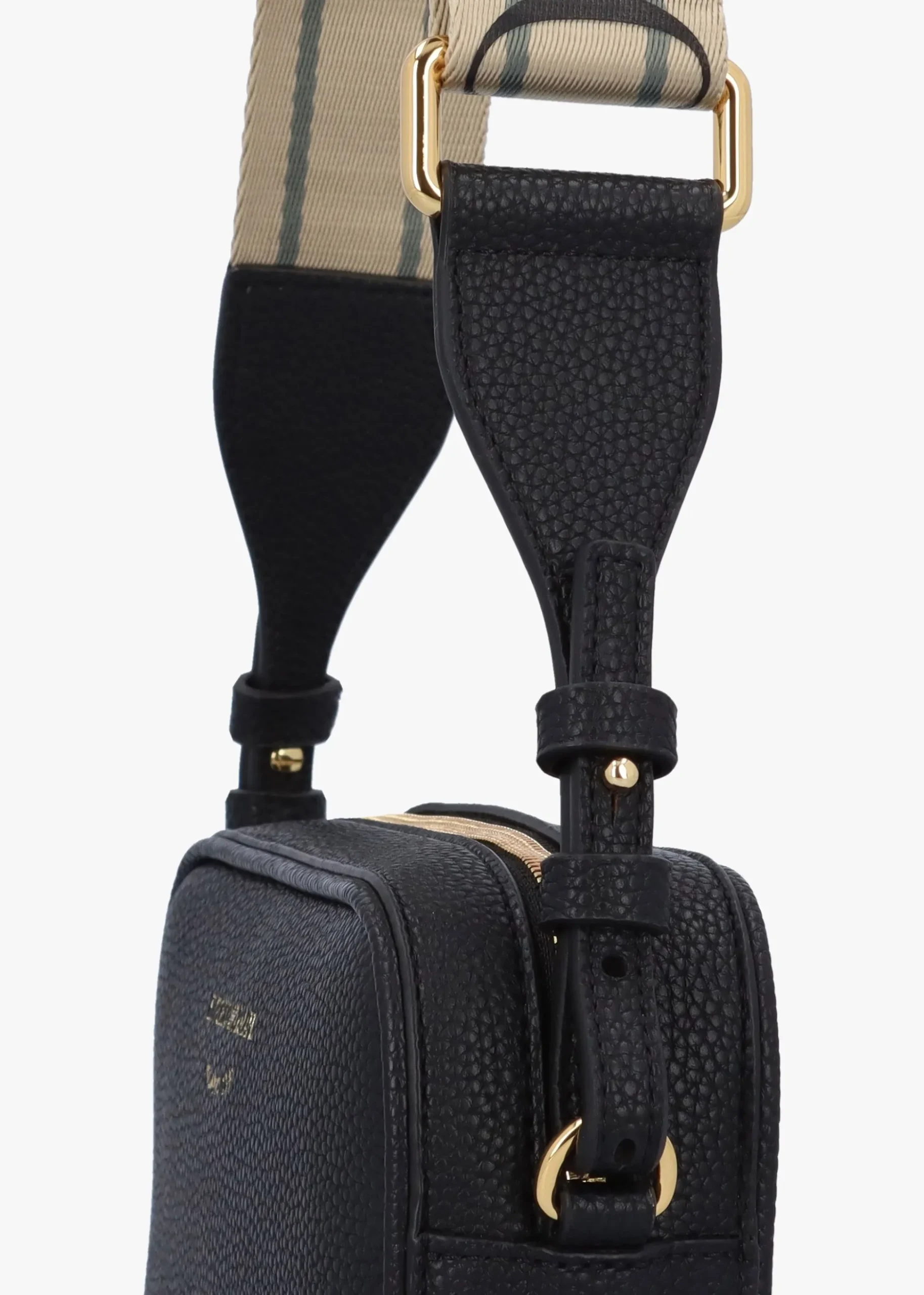 Piped Black & Silver Camera Bag