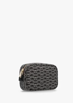 Piped Logo Nero & Ecru Camera Bag