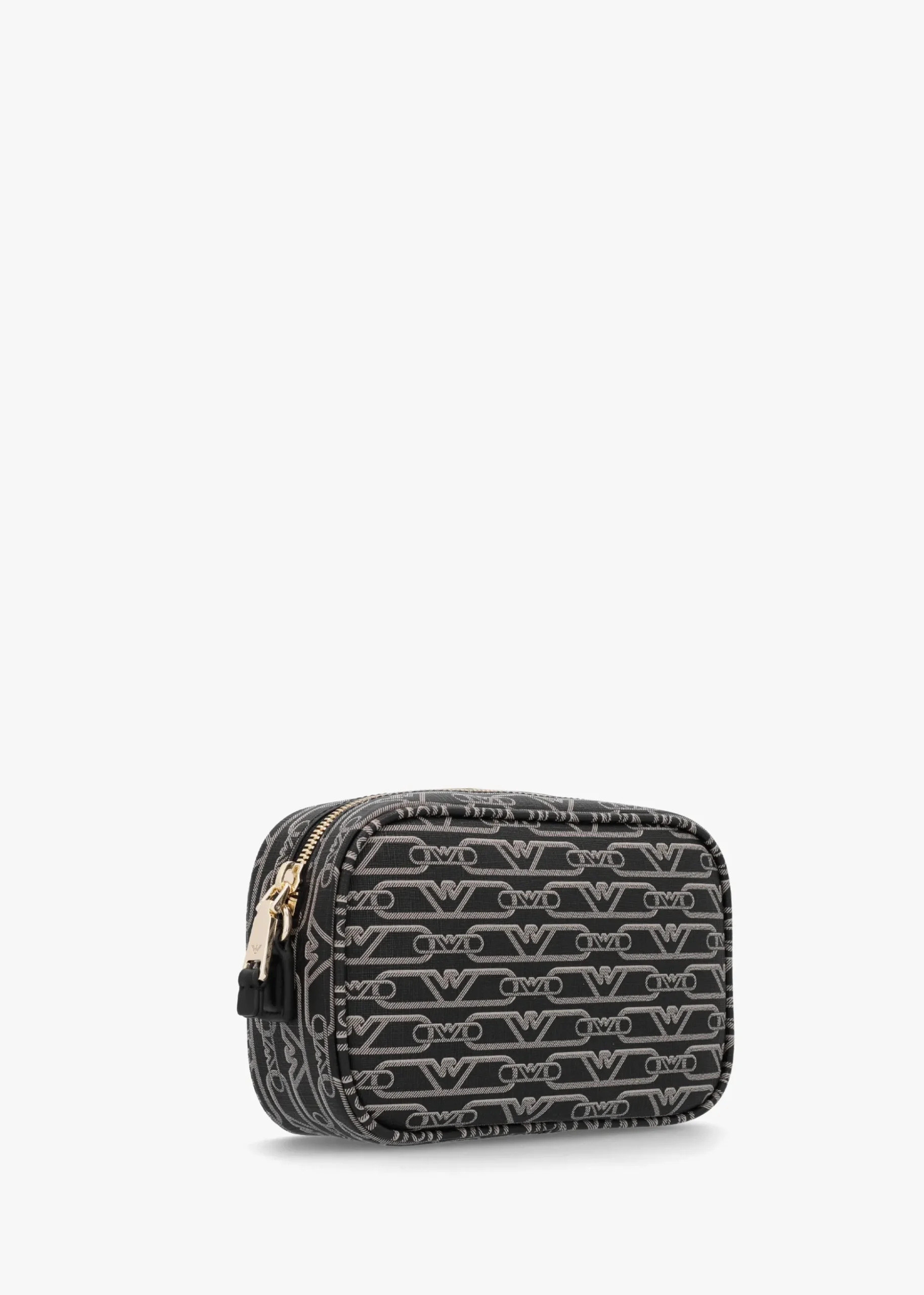 Piped Logo Nero & Ecru Camera Bag