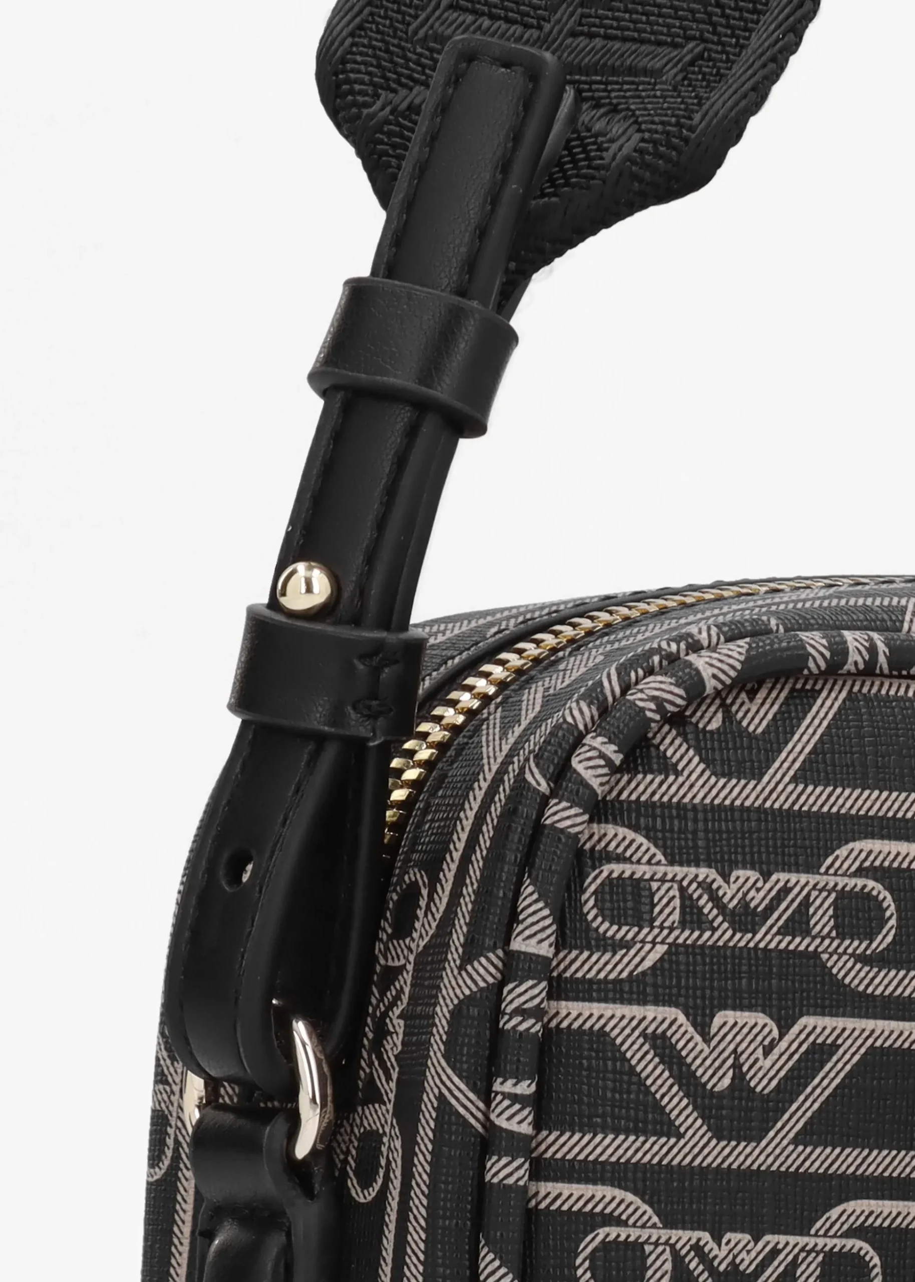 Piped Logo Nero & Ecru Camera Bag