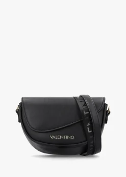 Piper Asymmetric Flap Nero Cross-Body Bag
