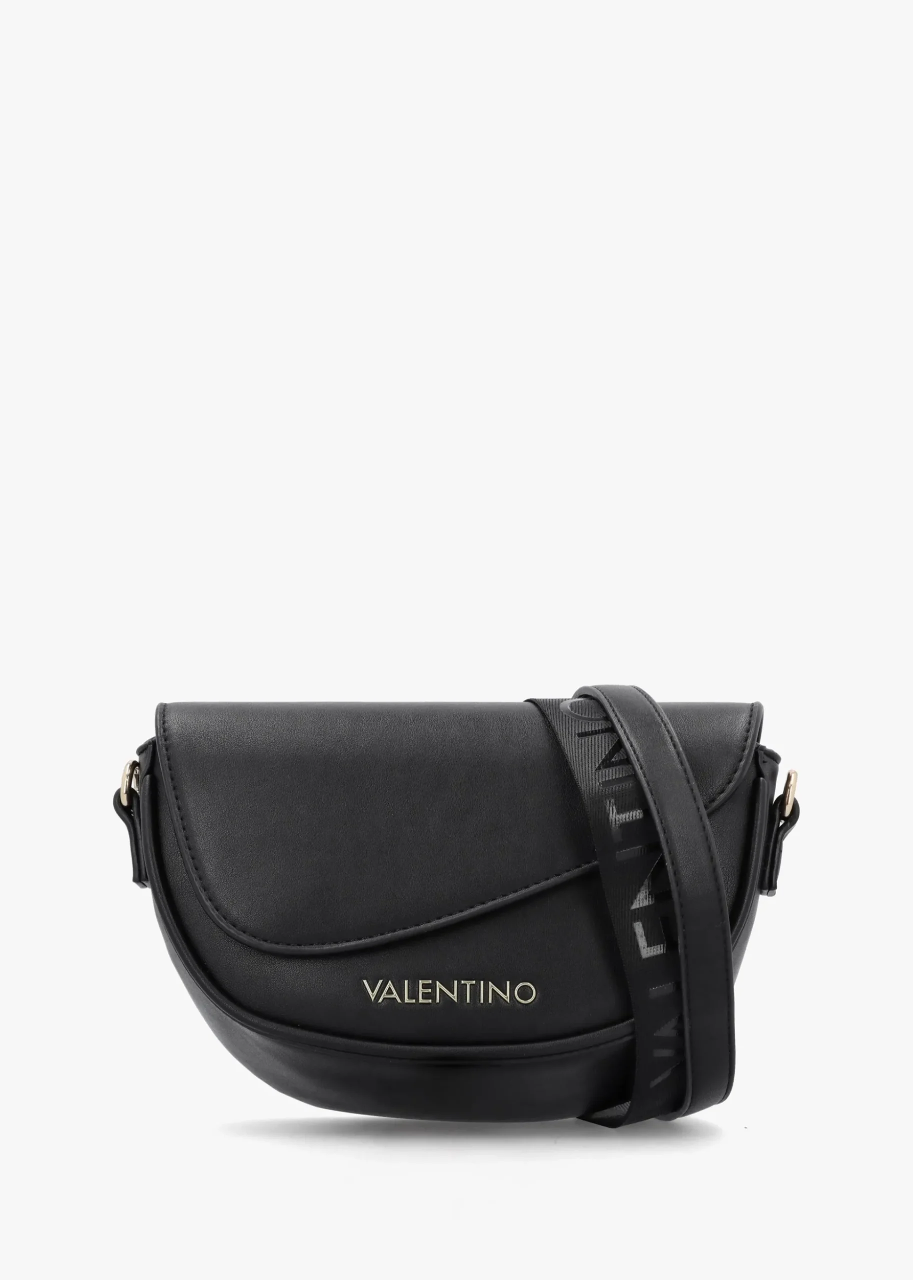 Piper Asymmetric Flap Nero Cross-Body Bag