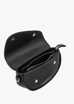 Piper Asymmetric Flap Nero Cross-Body Bag