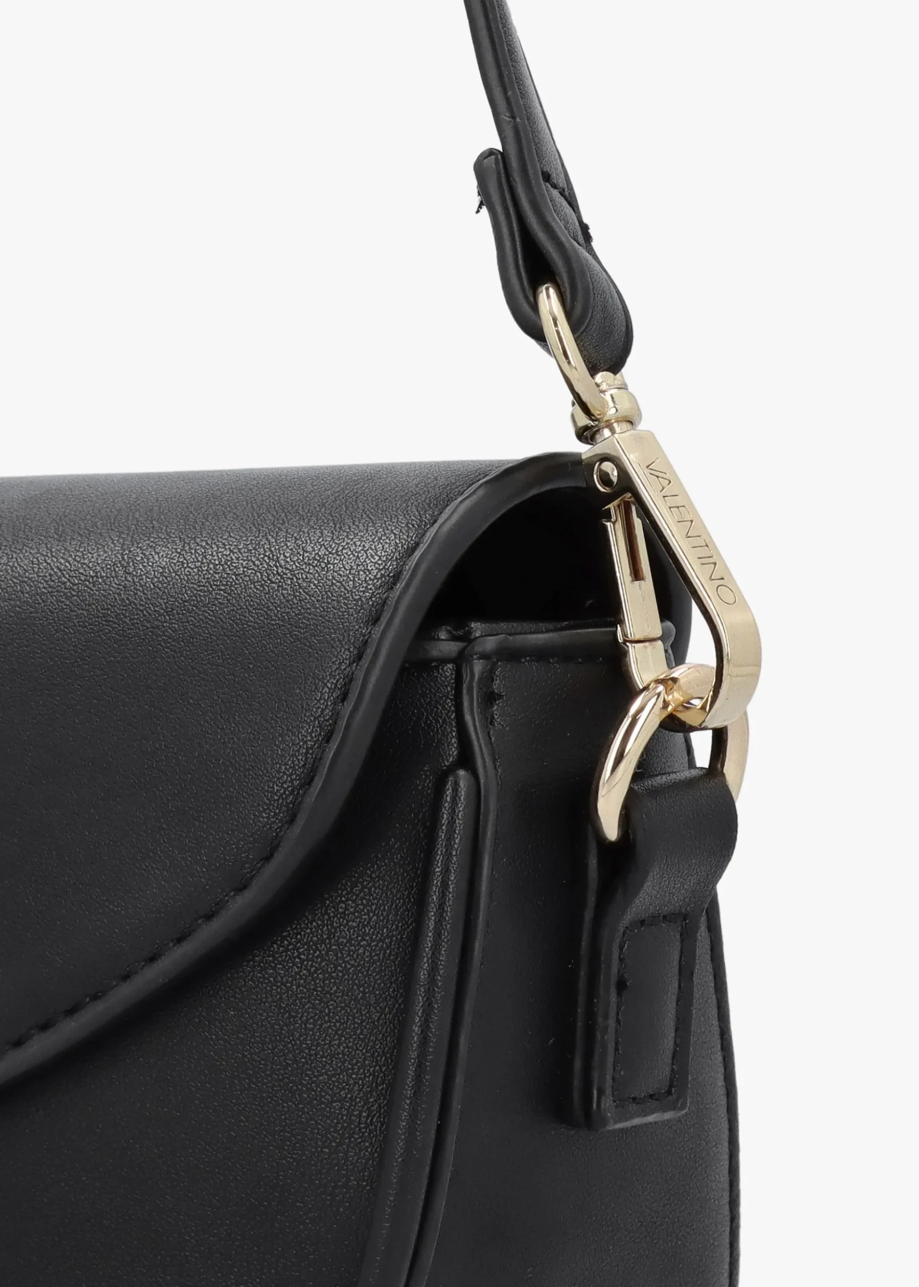 Piper Asymmetric Flap Nero Cross-Body Bag