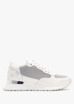 Popham White Chrome Trainers