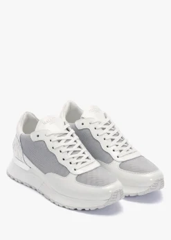 Popham White Chrome Trainers