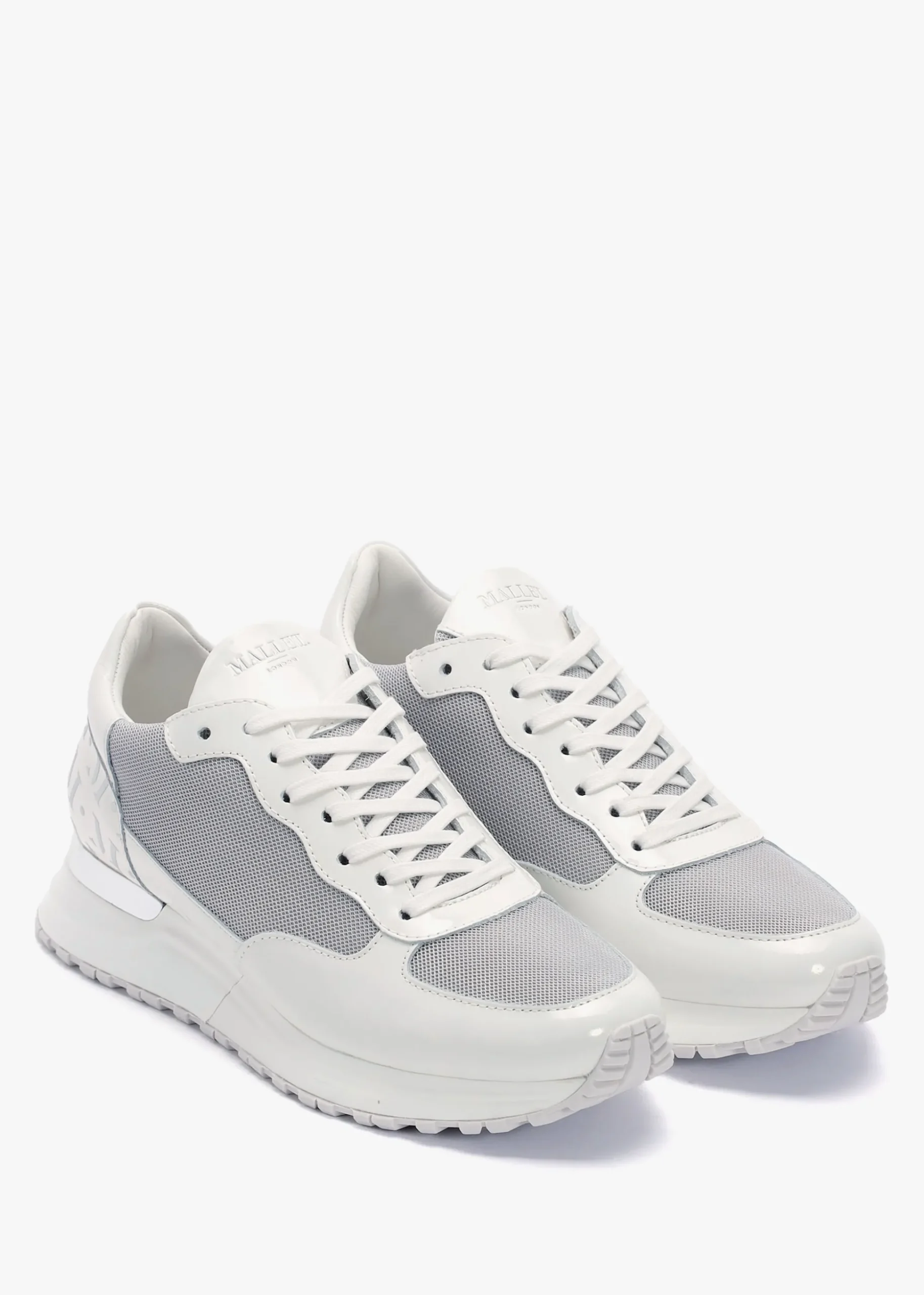 Popham White Chrome Trainers