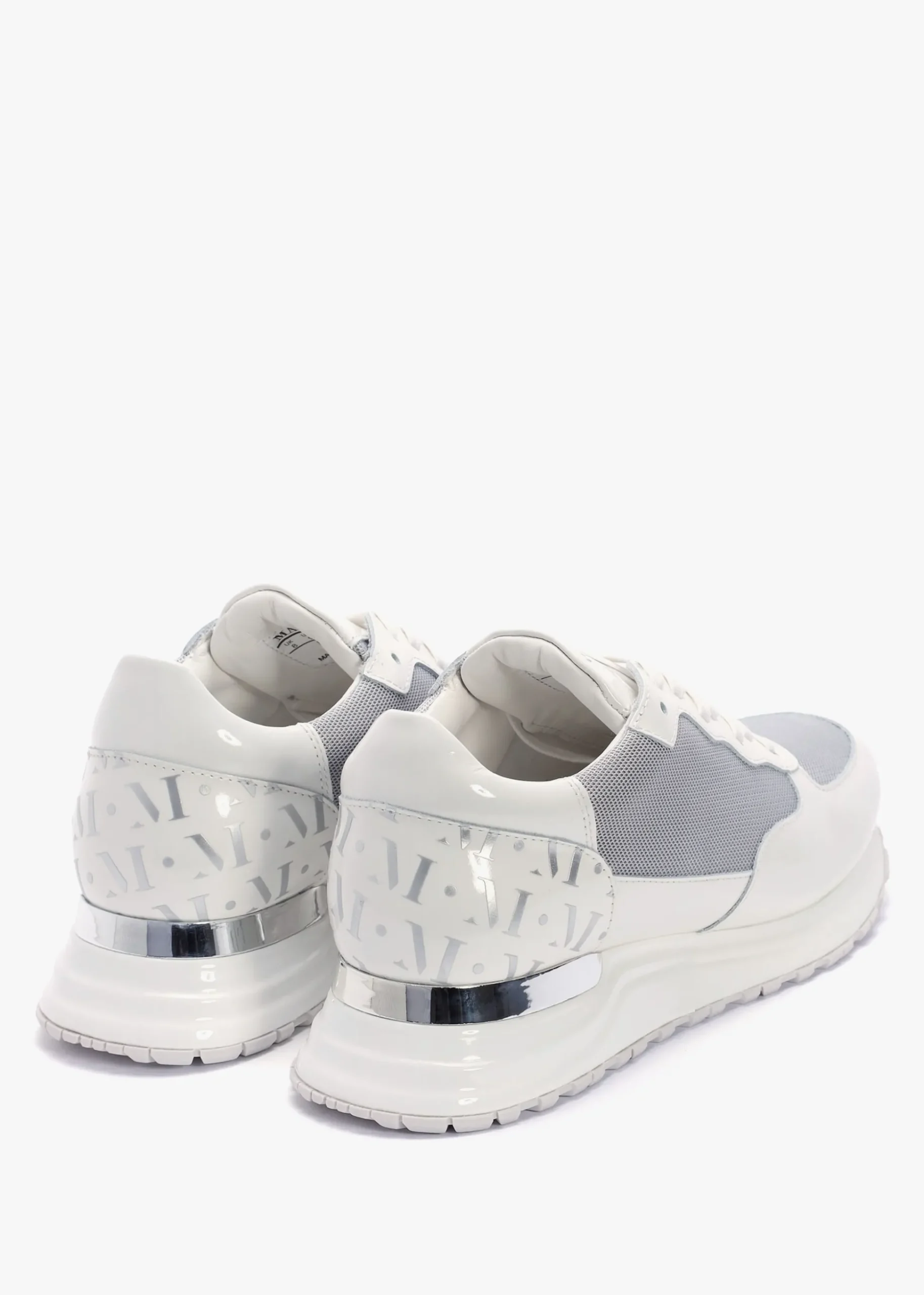 Popham White Chrome Trainers