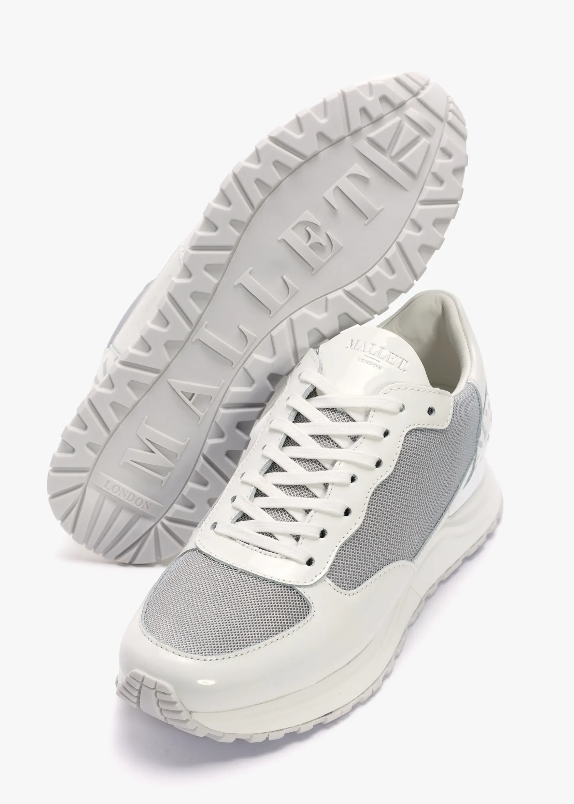 Popham White Chrome Trainers