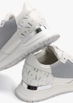 Popham White Chrome Trainers