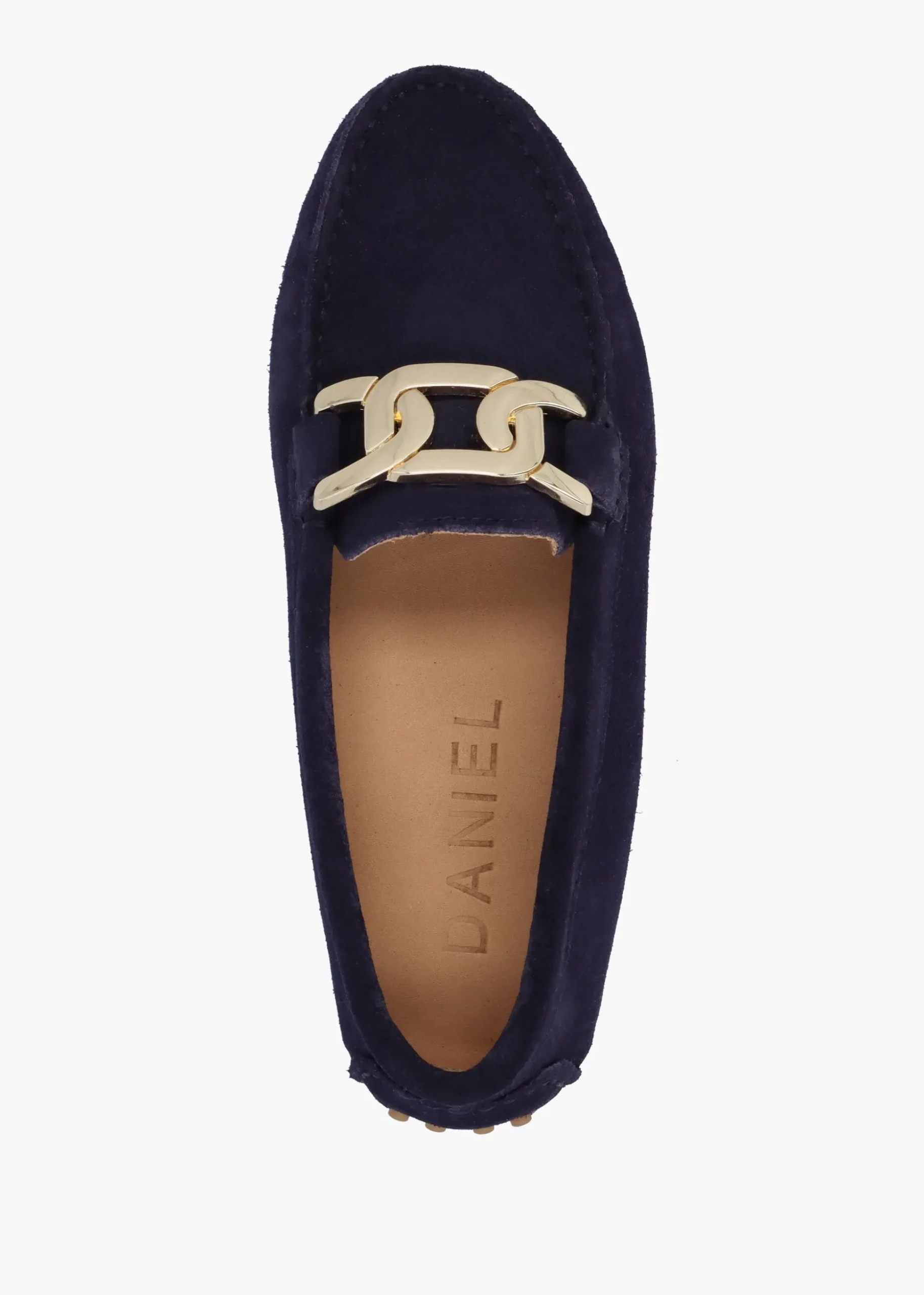 Privey Navy Suede Moccasin Loafers