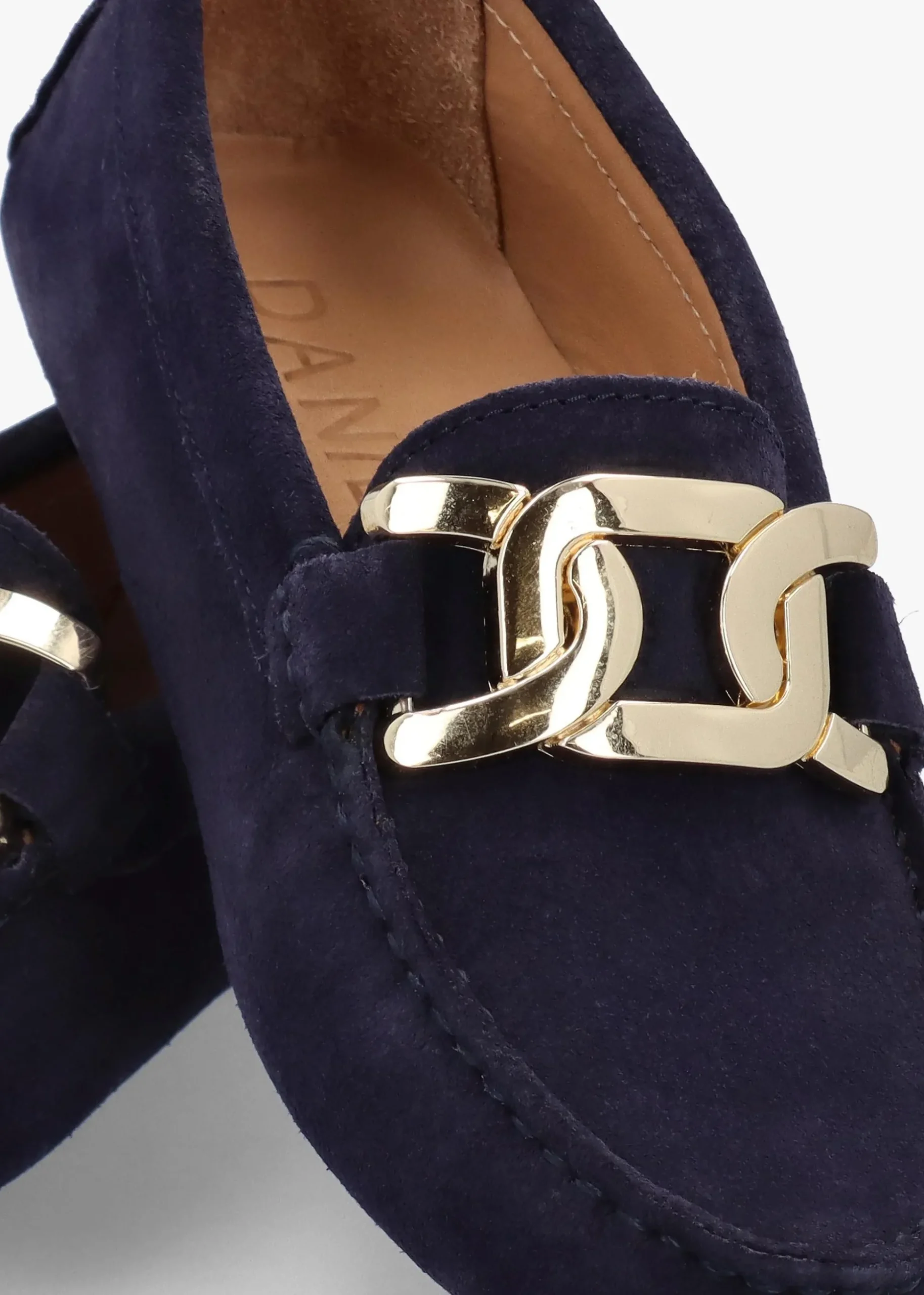 Privey Navy Suede Moccasin Loafers