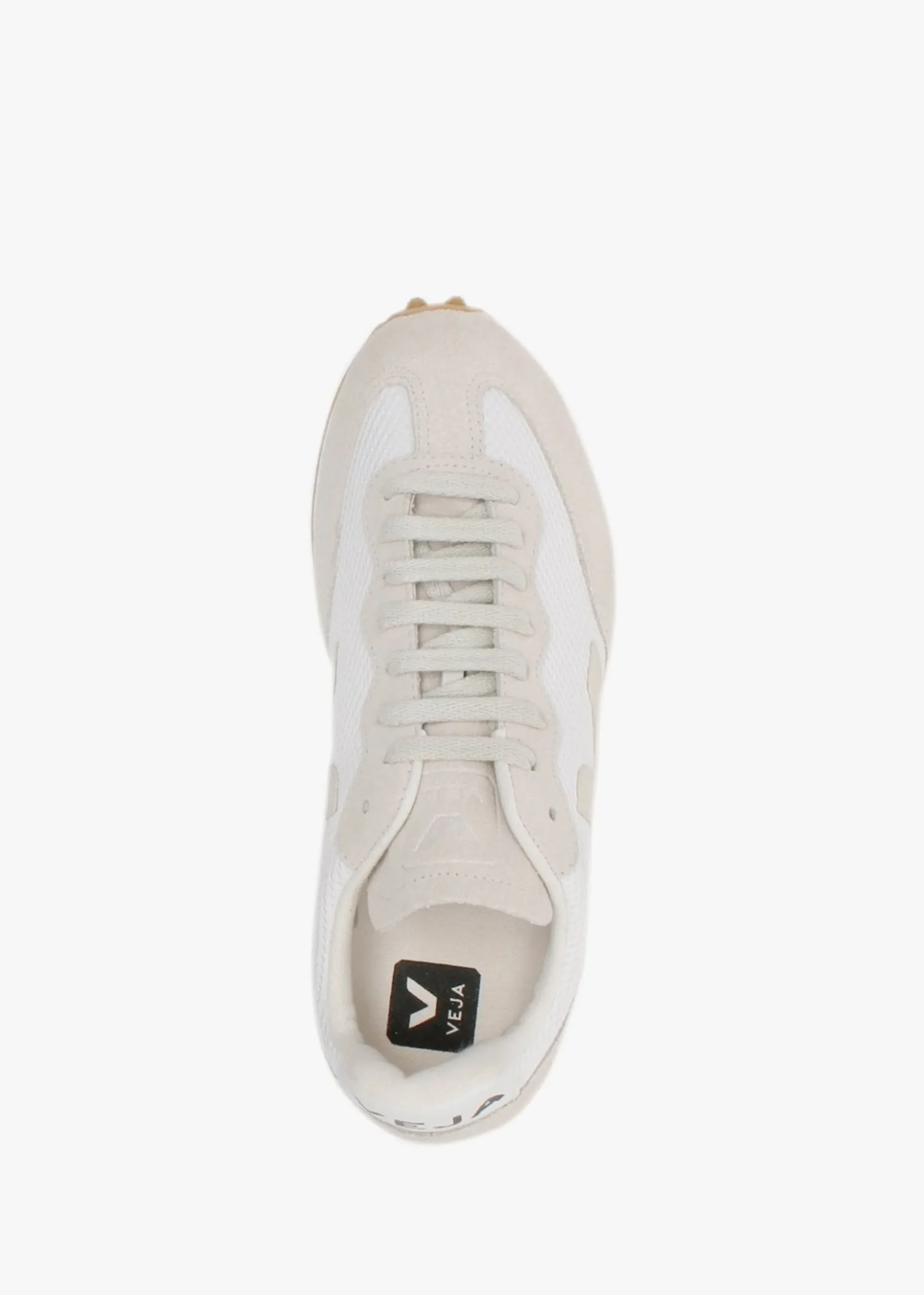 Rio Branco White Pierre Natural Suede & Mesh Trainers