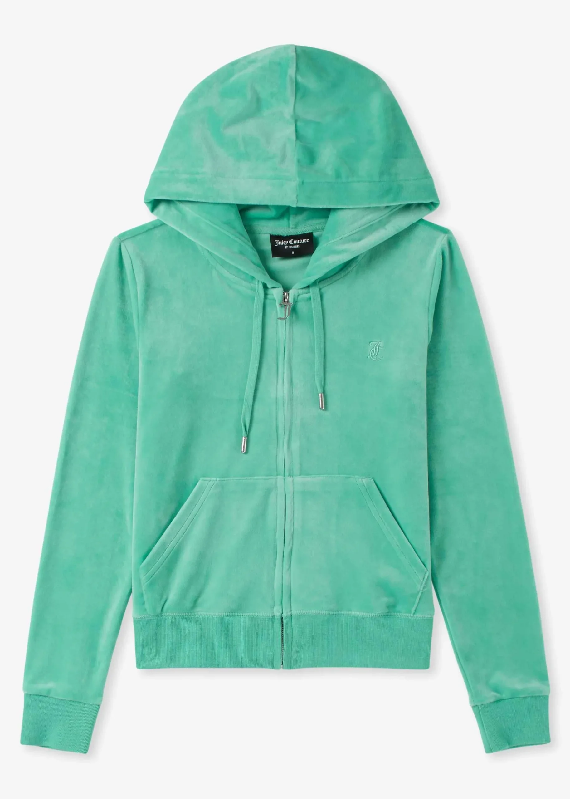 Robertson Marine Green Velour Zip Hoodie