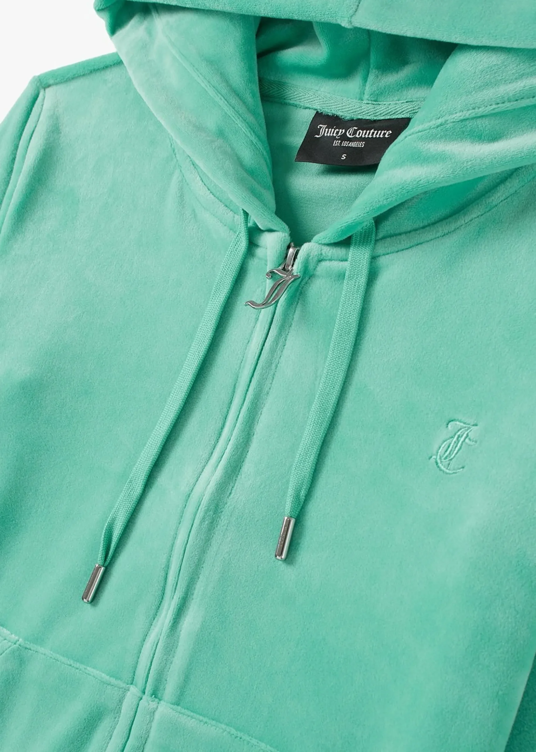 Robertson Marine Green Velour Zip Hoodie