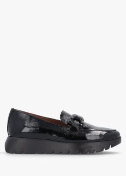 Rose Black Patent Loafers